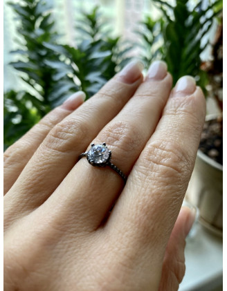 Каблучка GIOLIA Black Silver 210252