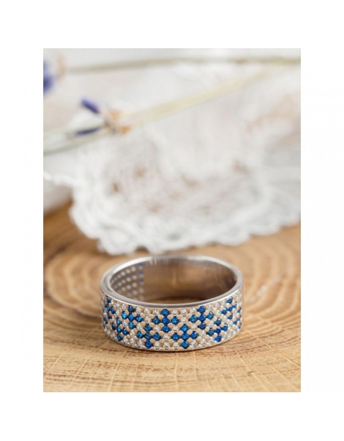 Каблучка GIOLIA Ornament Blue 116300