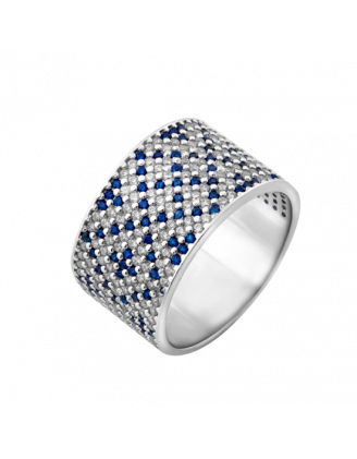 Каблучка GIOLIA Ornament Blue Wide 117200