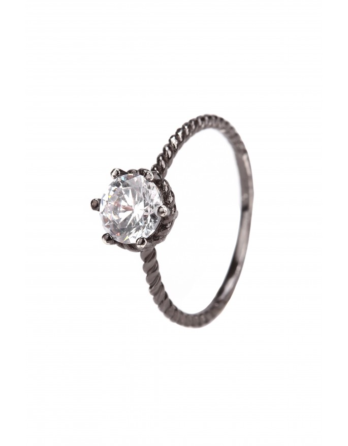 Каблучка GIOLIA Black Silver 210252