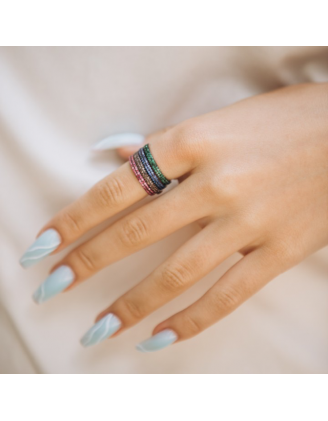 Каблучка GIOLIA Grace Pave Blue 111782